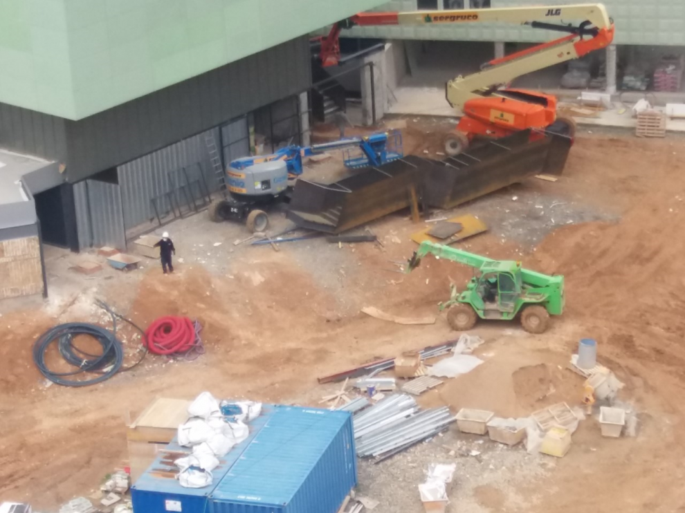 Las obras del antiguo Asilo de San Julián siguen en marcha.
