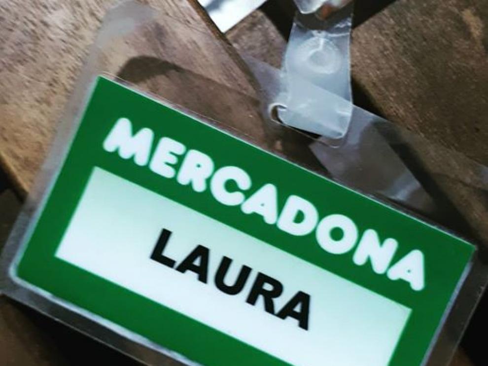 Una imagen de la fotografía colgada en Facebook por esta trabajadora de supermercado.
