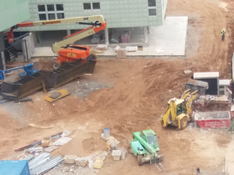 Obras del Asilo de San Julián de Teruel.