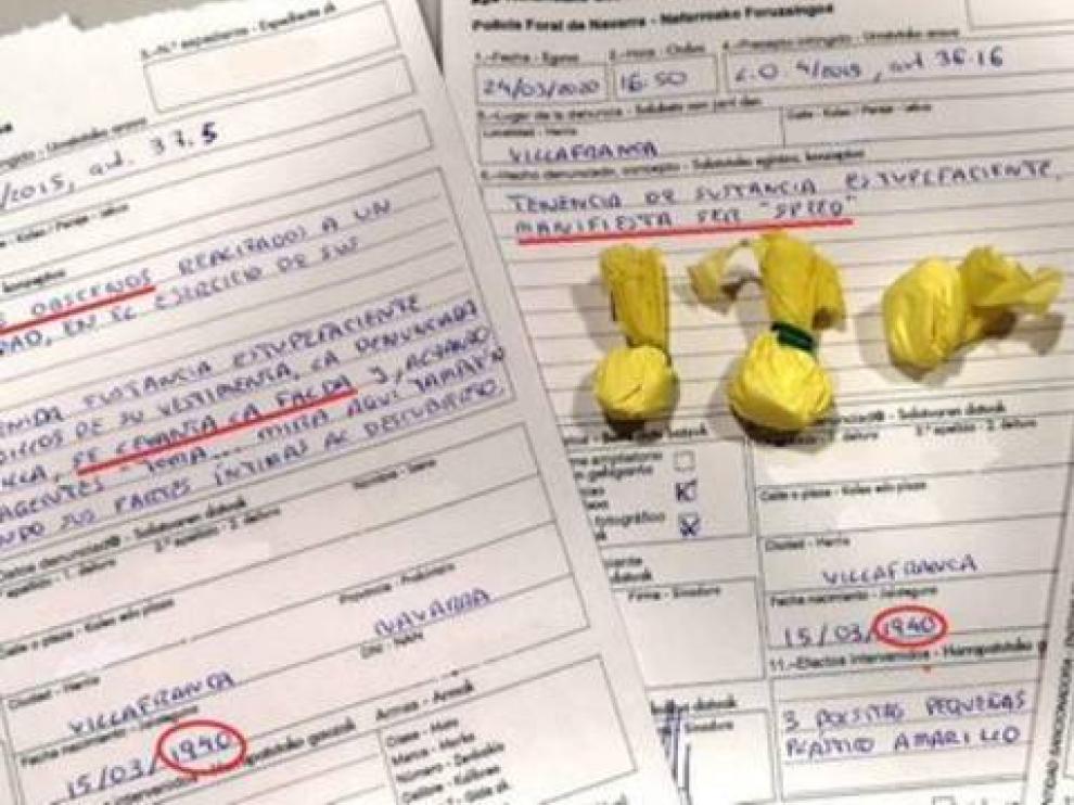 Denuncias que interpuso la Policia Foral de Navarra a la octogenaria.