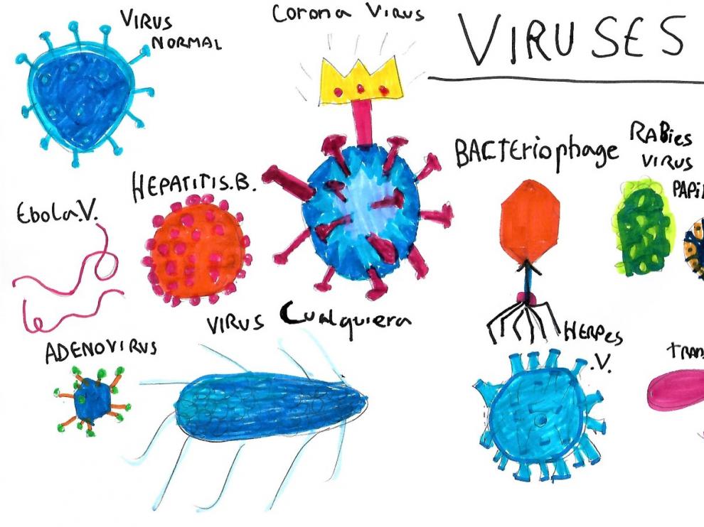 Los 'viruses' del zaragozano Álvaro Quílez, de 8 años.