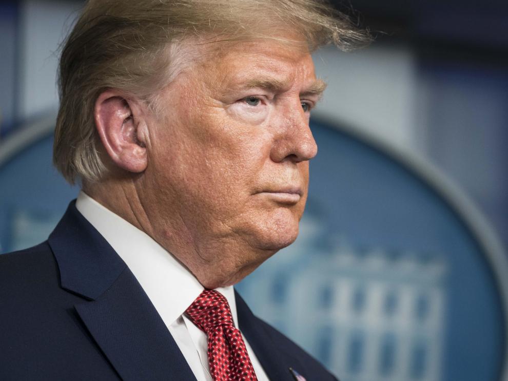 President Donald Trump Delivers Coronavirus Press Conference from the White House Briefing Room