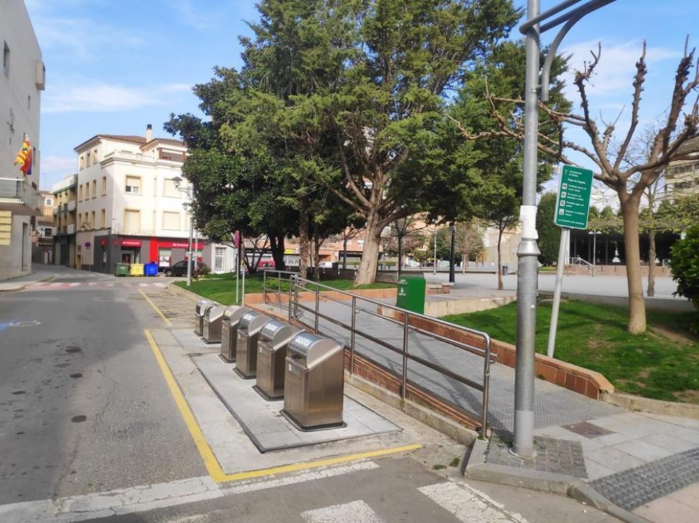 Un parque de la localidad de Binéfar