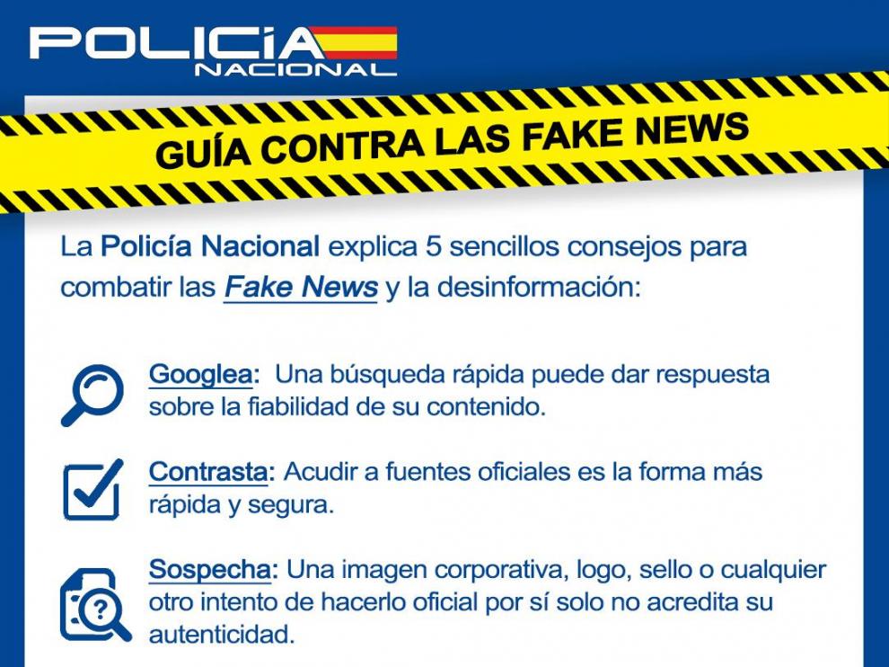 La Policía presenta la primera guía para evitar ser manipulados por las fake news