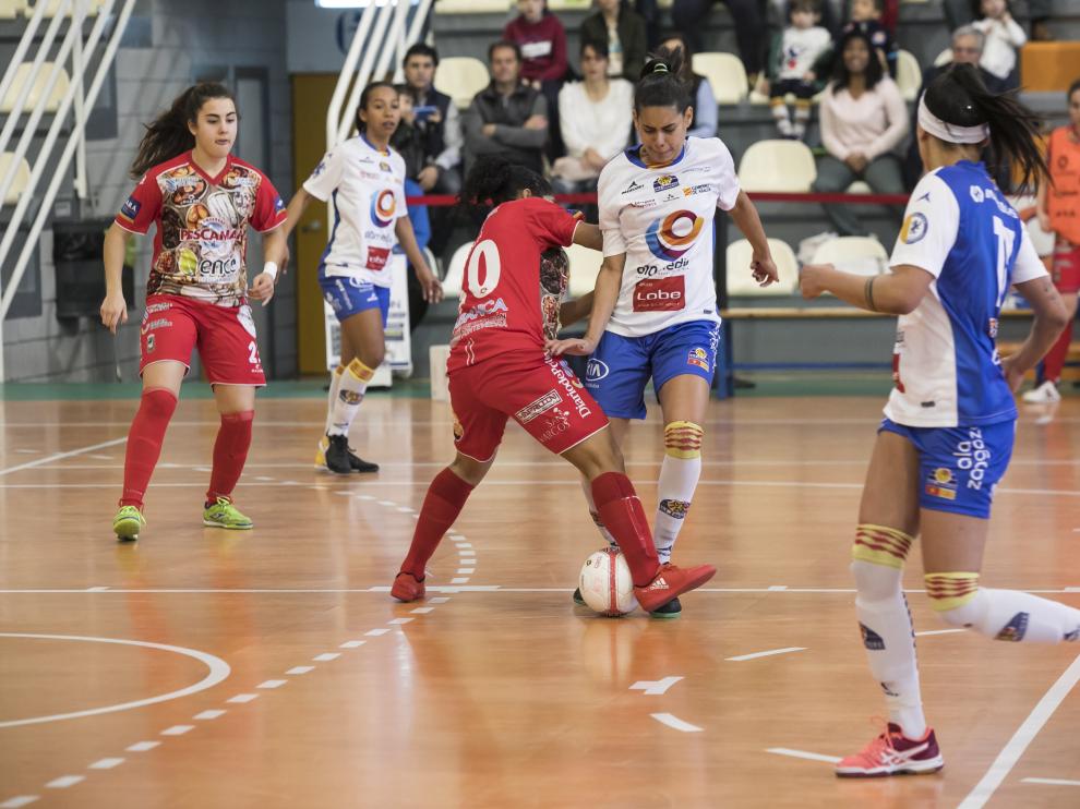 El Sala Zaragoza durante un encuentro de esta temporada.