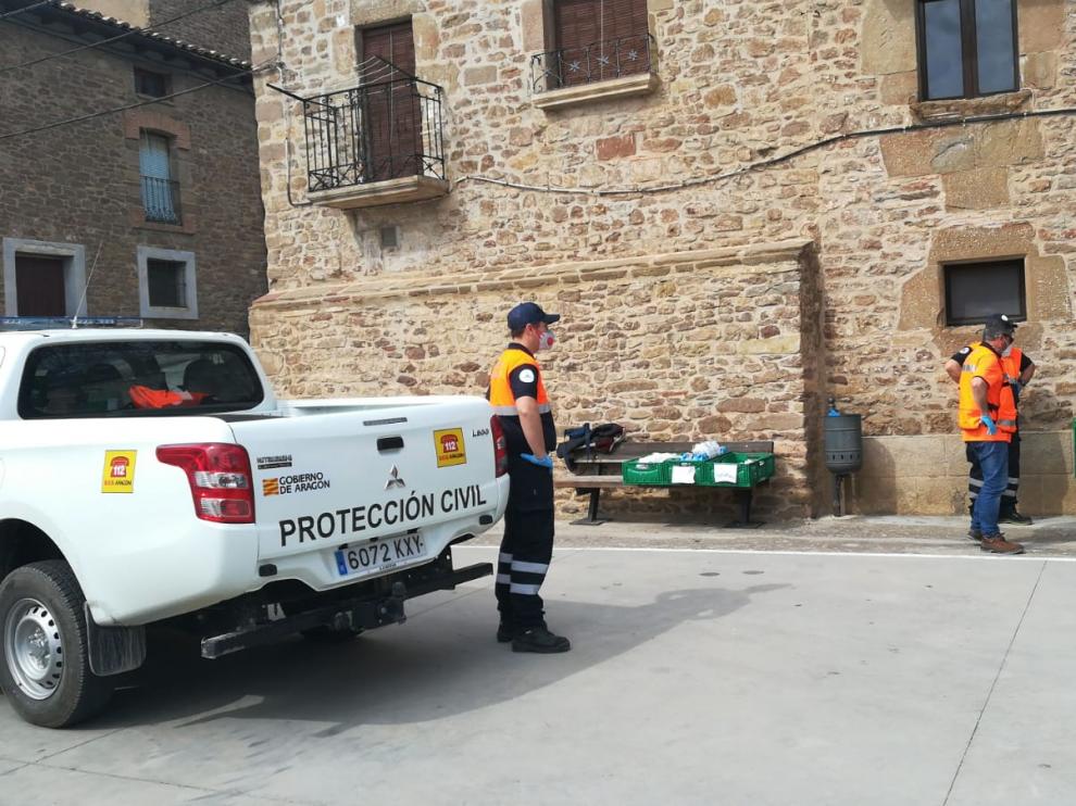 El reparto de comida se gestiona entre Protección Civil y los Ayuntamientos