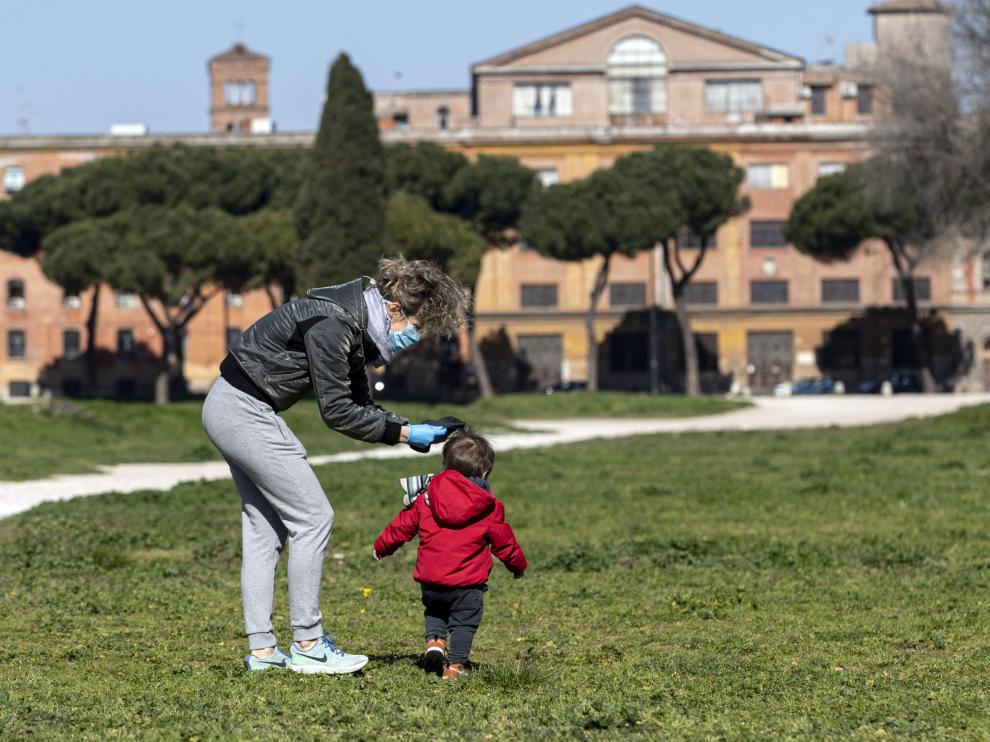 Niños en Italia de paseo