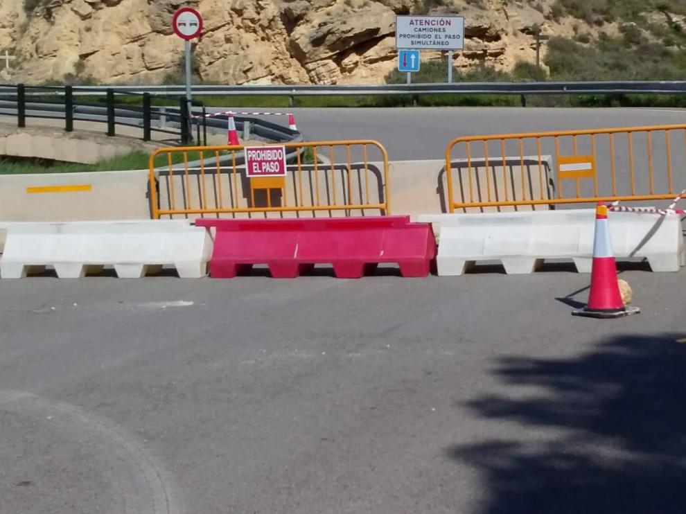 Corte de puente de Sástago