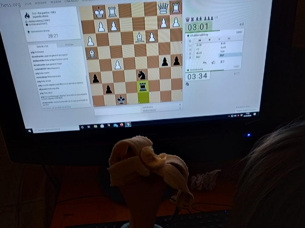 Doce niños de siete localidades participaron en un torneo virtual de ajedrez.