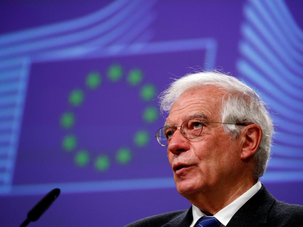 FILE PHOTO: Virtual news conference on Operation Irini, in Brussels
