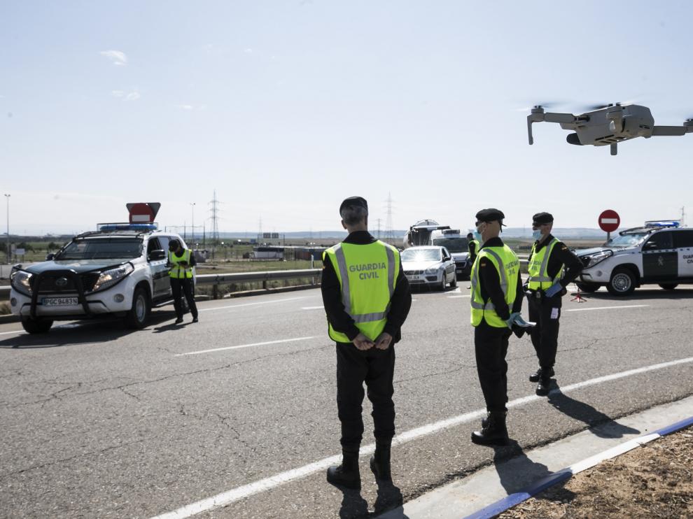 Controles de la Guardia Civil en Aragón