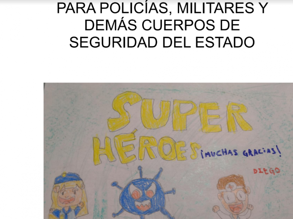 Dibujo dirigido a los Cuerpos y Fuerzas de Seguridad del Estado.