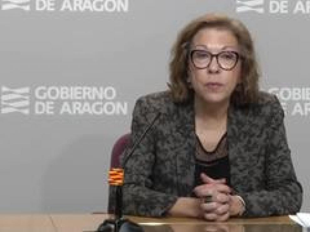 La consejera de Sanidad del Gobierno de Aragón, Pilar Ventura ha hablado de la búsqueda de infraestructuras para los pacientes asintomáticos.