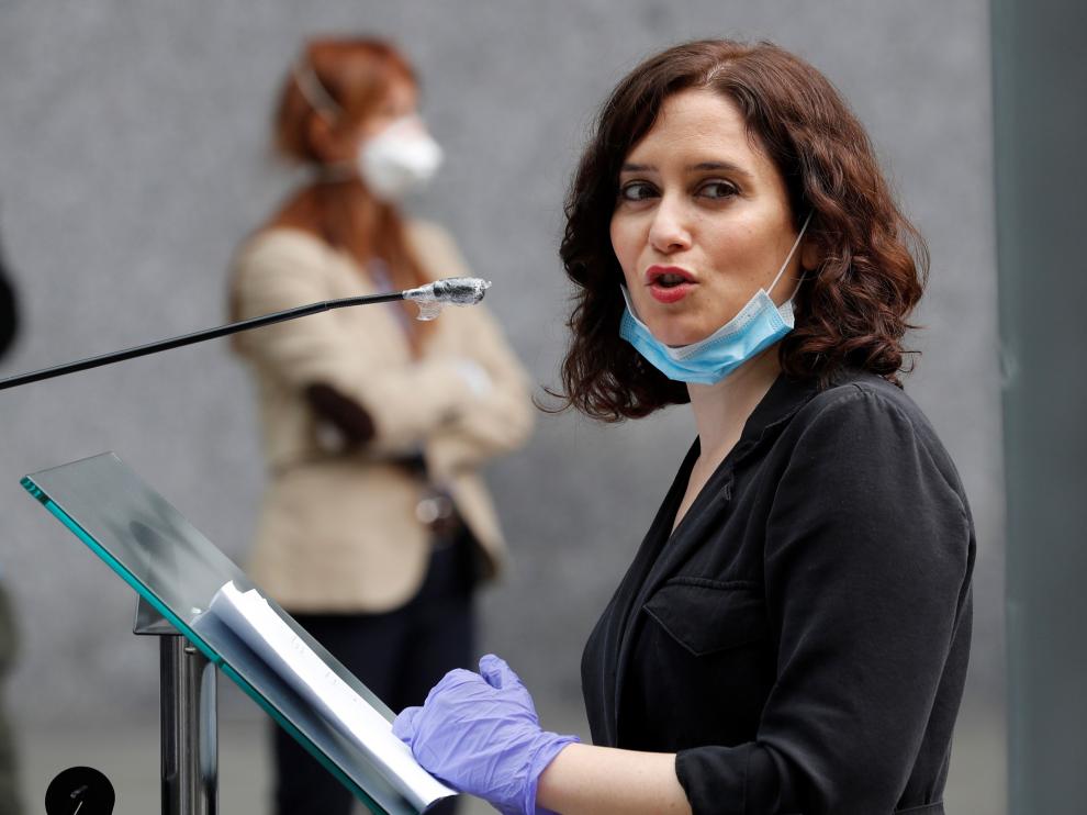 Isabel Díaz Ayuso visita el Hospital temporal de Ifema
