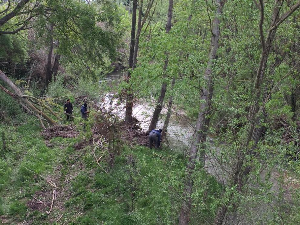 Desborde del cauce del río Vero.