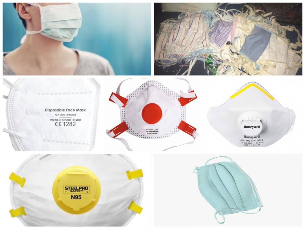 Tipos de mascarillas para combatir el coronavirus