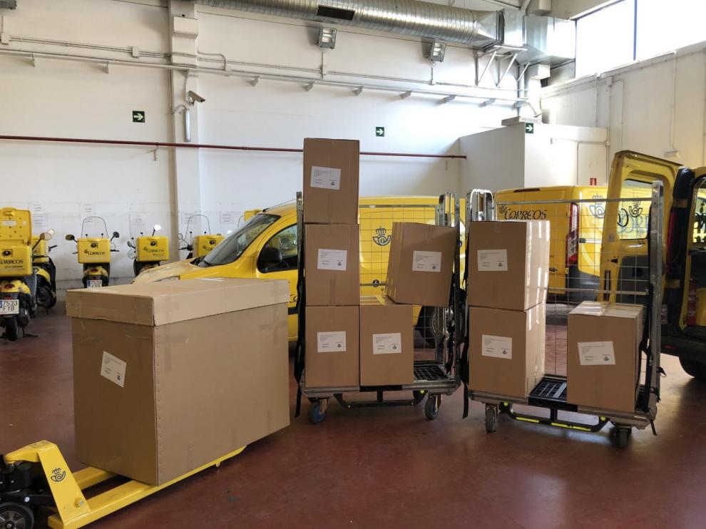 Correos reparte las máscaras de Tecmolde
