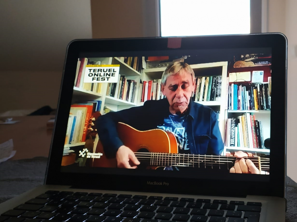 Joaquín Carbonell, en el Teruel Online Fest organizado por la DPT.