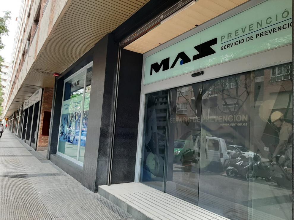 Las oficinas centrales de Mas Prevención en la calle de Monasterio de Samos 31-33, de Zaragoza..