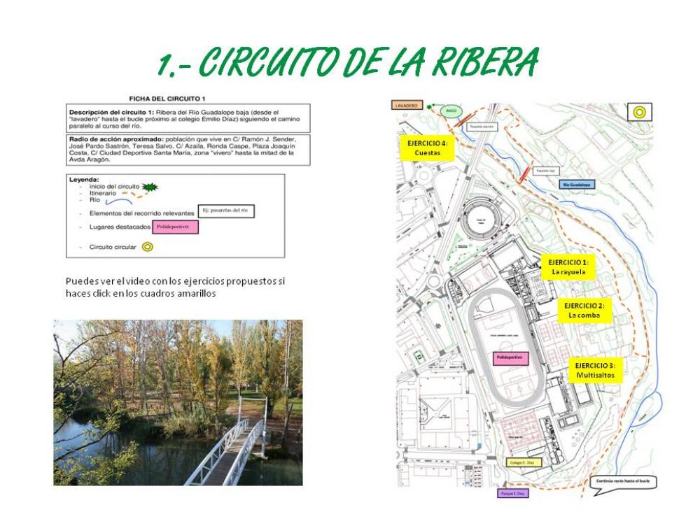 Una de las propuestas transcurre por la ribera del río Guadalope. Ayuntamiento Alcañiz