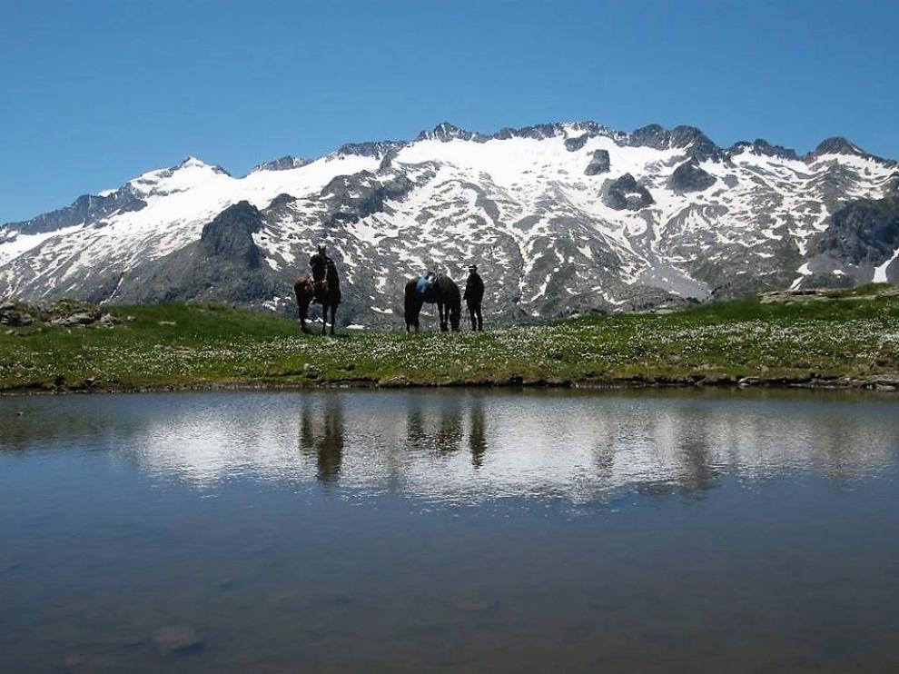 Uno de los paisajes naturales del Valle de Benasque.