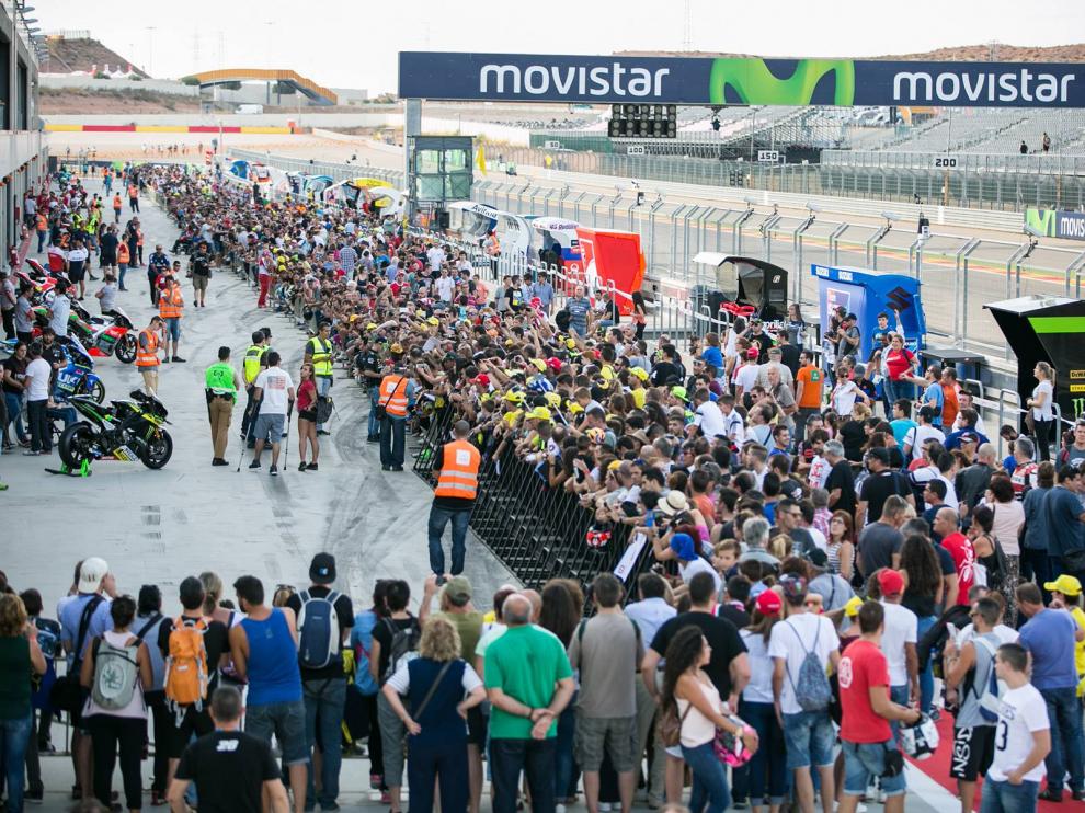 Imagen del circuito aragonés de Motorland Aragón, en Alcañiz (Teruel), en la última prueba del Mundial disputada el curso pasado.