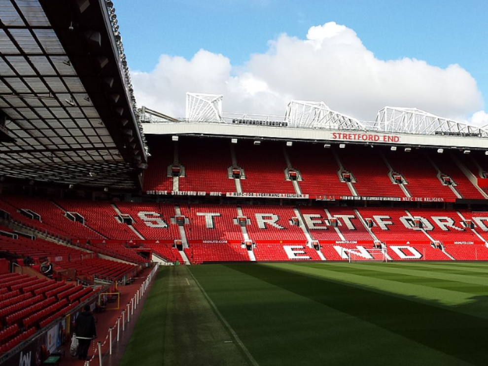 Old Trafford, imagen de archivo.
