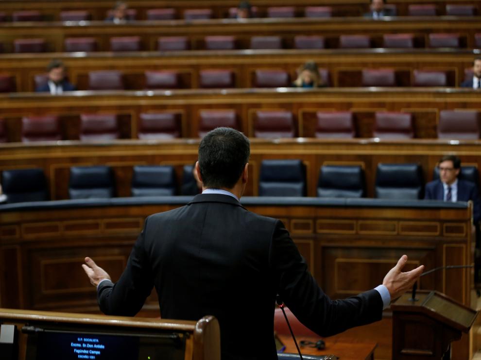 Pedro Sánchez, en el Congreso de los diputados