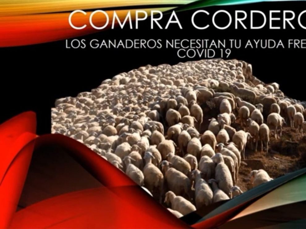 Imagen de la campaña de promoción del ovino de Teruel Existe.