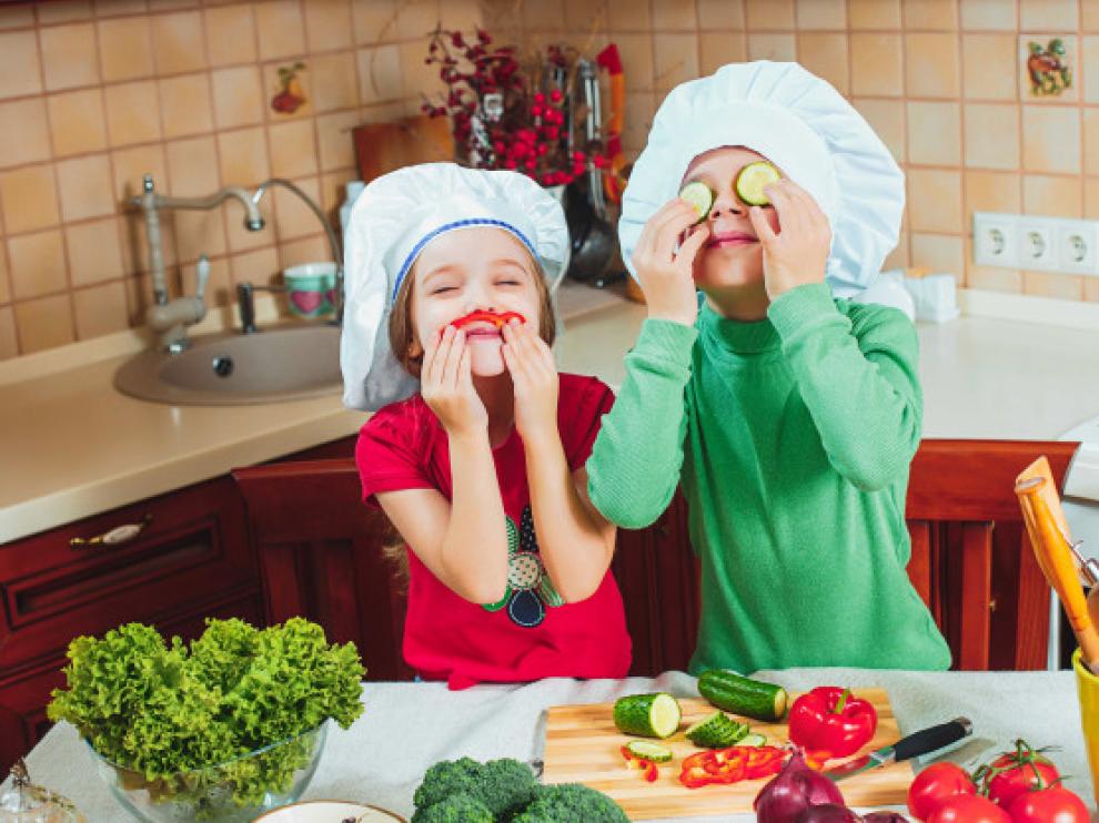 Los niños sienten mucha pasión por la cocina.