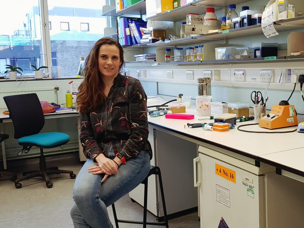 Nerea Irigoyen ha reabierto su laboratorio en Cambridge.