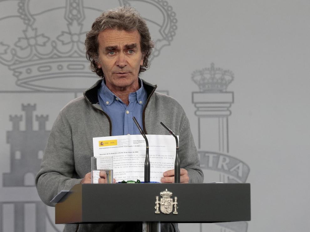 Rueda de prensa del director del Centro de Alertas y Emergencias Sanitarias del Ministerio de Sanidad Fernando Simón