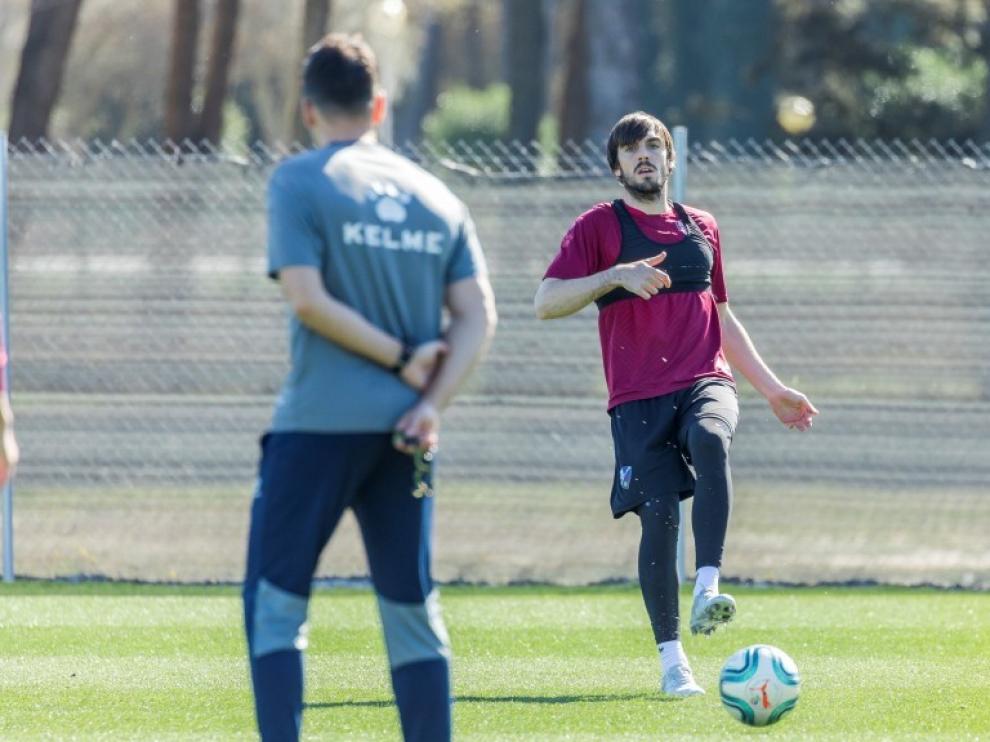 Eugeni, durante un entrenamiento previo al confinamiento.