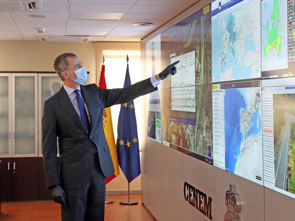 Spanish King Felipe VI visits CENEM center