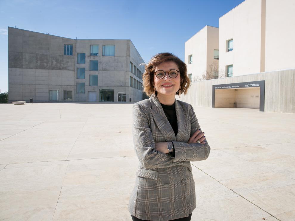Berta Sáez, rectora de la Universidad San Jorge.