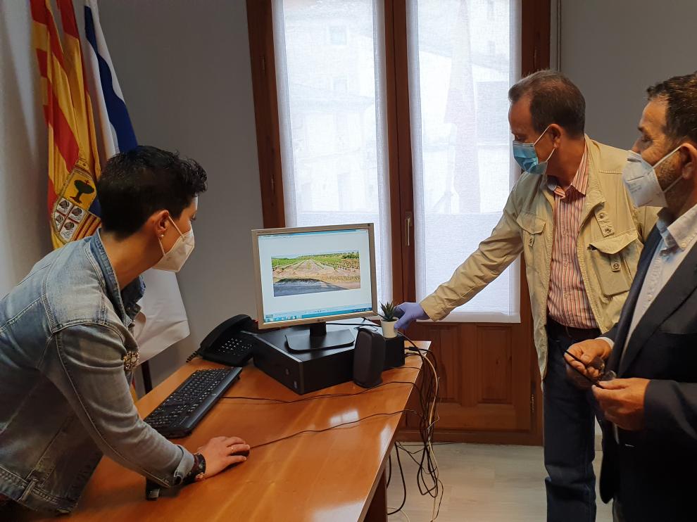 Sánchez Quero visita la comarca Campo de Borja para conocer los daños por las fuertes lluvias