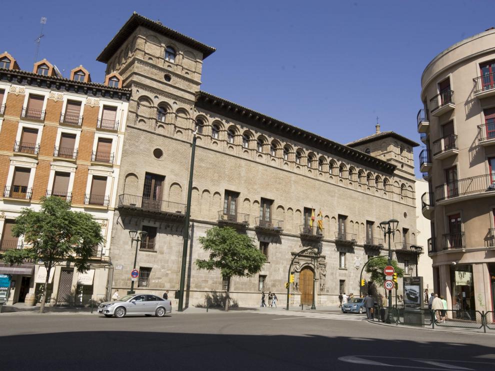 Fachada de la Audiencia Provincial de Zaragoza.
