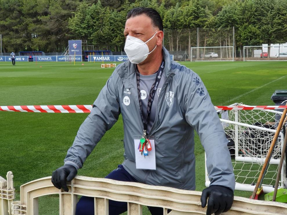 Pedro Gracia, en las instalaciones del IES Pirámide.