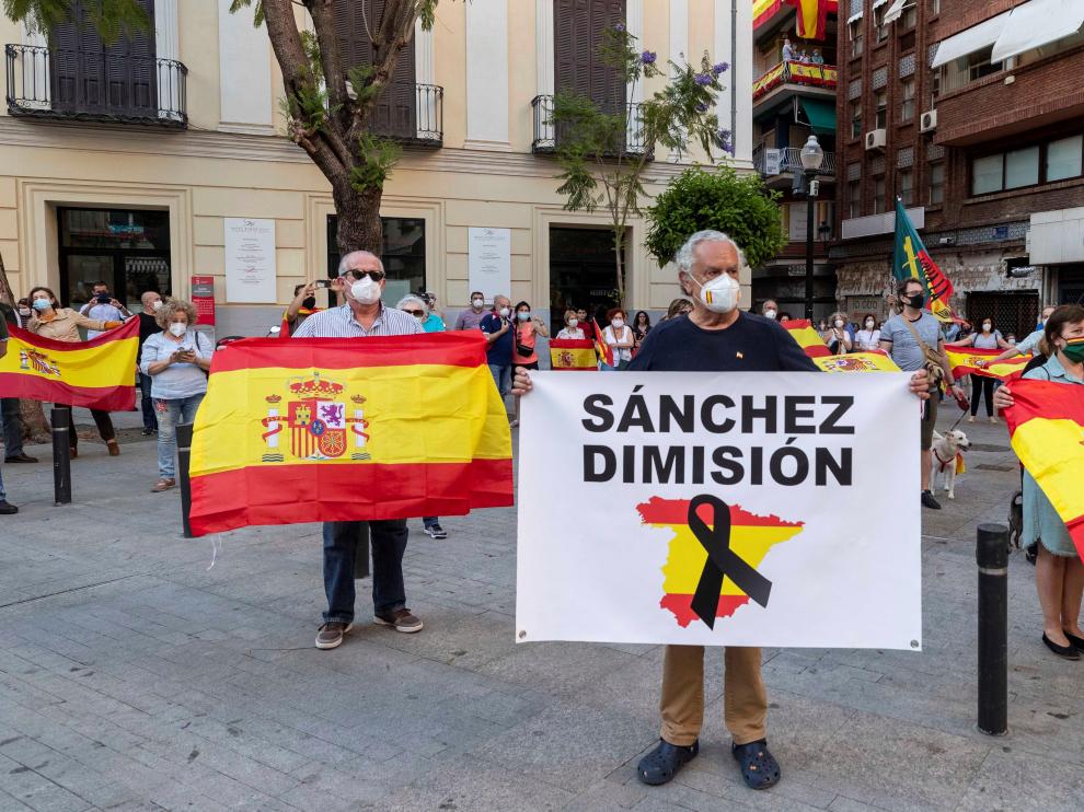 Protesta contra el Gobierno en Murcia