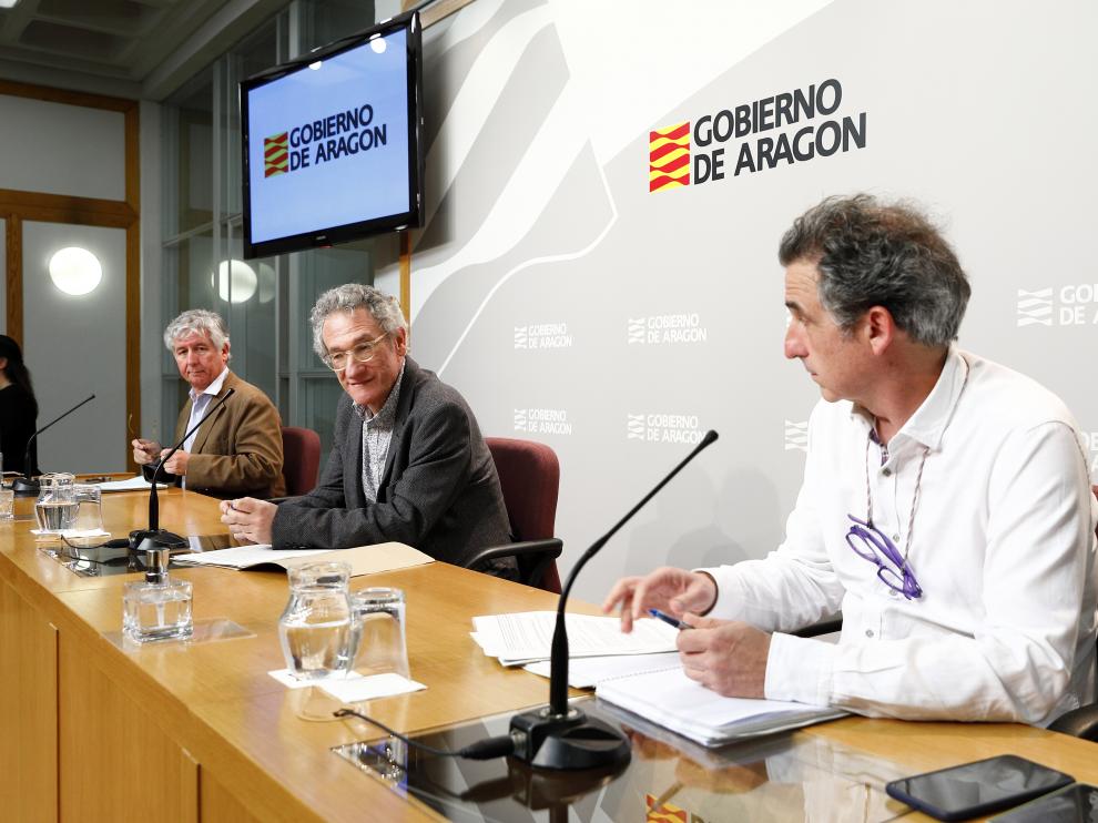 Rueda de prensa para informar sobre las últimas medidas adoptadas por el Gobierno de Aragón