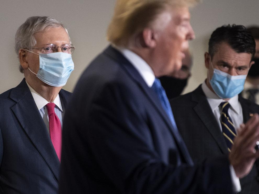 Trump en una comparecencia este martes