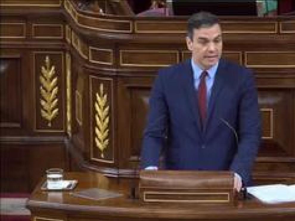 El presidente del Gobierno Pedro Sánchez ha pedido esta mañana en el pleno del Congreso el apoyo de los grupos para votar la prórroga del estado de alarma hasta el 7 de junio."La prórroga que pedimos es de 15 días, ni un día más. El estado de alarma se quiere prorrogar solo para salvar vidas, nunca ha tenido otro objetivo", ha asegurado Sánchez pese a que el sábado afirmó que solicitaría un prórroga del estado de alarma de 30 días, "la que sería la última", y que no ha podido ser ante el rechazo de Ciudadanos, que sólo confirmó su apoyo a una prórroga de 15 días.