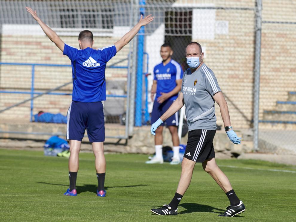 Fotos del entrenamiento del Real Zaragoza en la Ciudad Deportiva