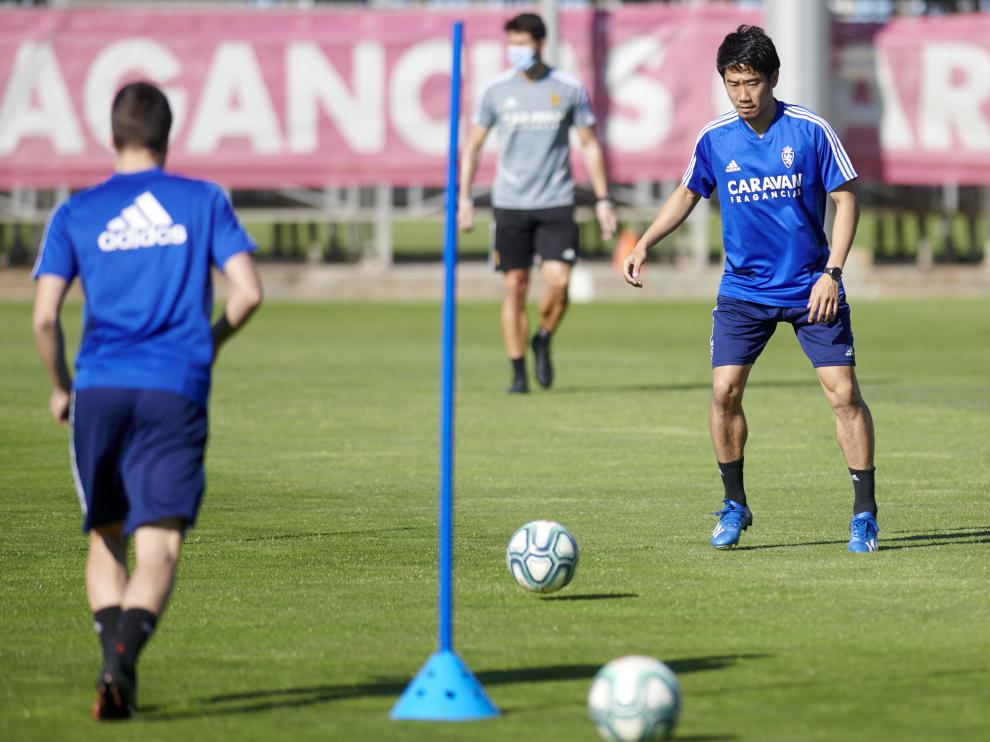 Fotos del entrenamiento del Real Zaragoza en la Ciudad Deportiva