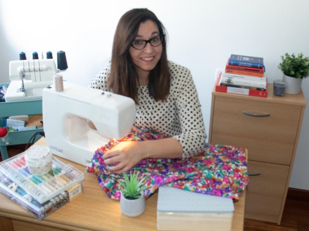 Lia Gago, trabajando desde casa