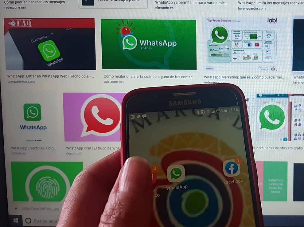 El servicio de mensajería Whatsapp mantiene conectada a la población inmigrante.