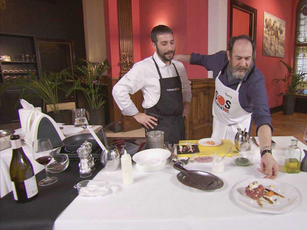 Karra Elejalde, amigo de David Boldova, en el programa ‘S.O.S. Alimentos. Karra al rescate’.