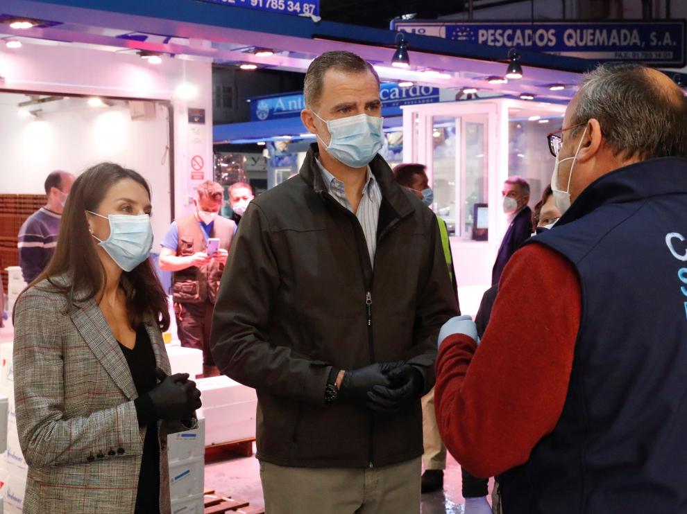 Visita de los Reyes a Mercamadrid.