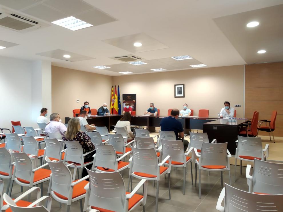 Celebración del consejo de la Comarca del Maestrazgo que acordó la suspensión de festejos.