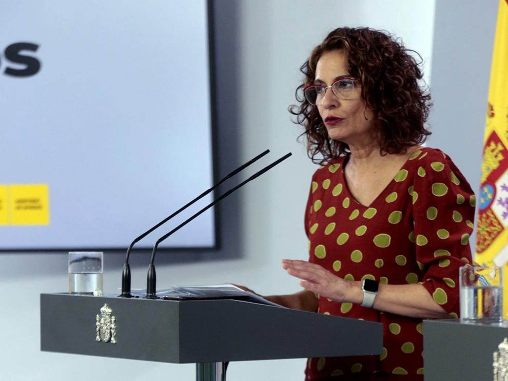La ministra portavoz María Jesús Montero.